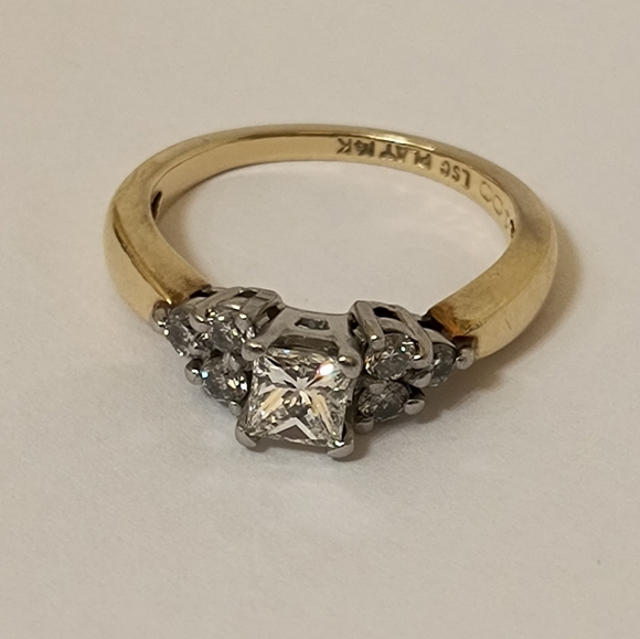 14k & Platinum Diamond Ring - Picture 2 of 14